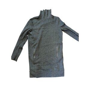 Lou‎ & Grey Sweatshirt Dress with Funnel Neck & Zipper Pockets – Size M